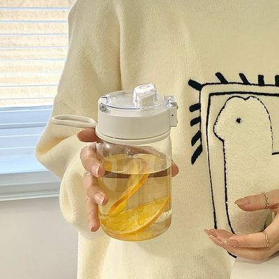 Hoog uiterlijk Plastic Kinderen Draagbare Student Drop Resistent School Speciaal Handy Cup Sport Plastic Waterfles
