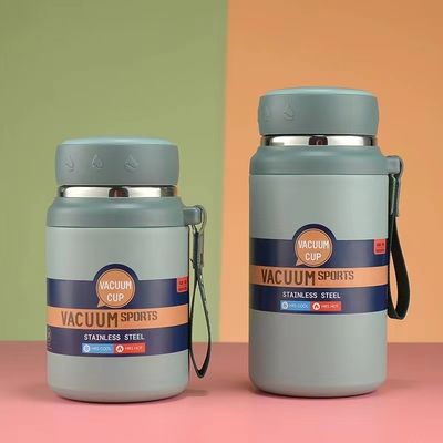 Minimalistische ontwerpstijl 750 ml / 1000 ml roestvrijstalen thermosbeker voor draagbare kamperen