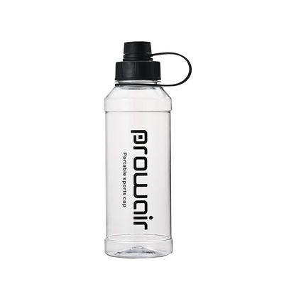 Direct drinken 1000 ml transparante BPA-vrije plastic waterfles met aangepast logo