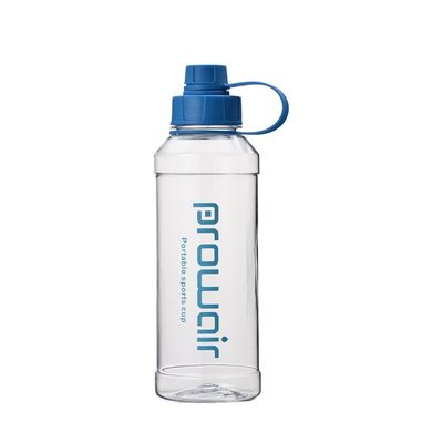 Direct drinken 1000 ml transparante BPA-vrije plastic waterfles met aangepast logo