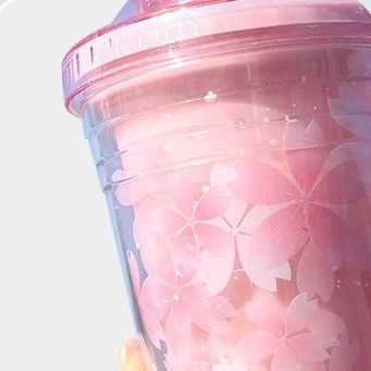 Thermische isolatie Cherry Blossom waterfles 480ml Customized Logo Plastic Tumbler Cup