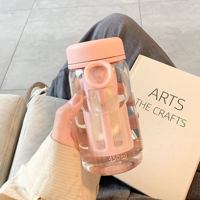 Contemporary Design Custom Logo Office Outdoor Plastic Waterfles met thee-infuser