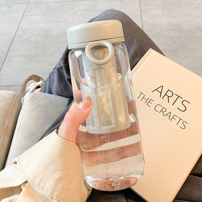 Contemporary Design Custom Logo Office Outdoor Plastic Waterfles met thee-infuser