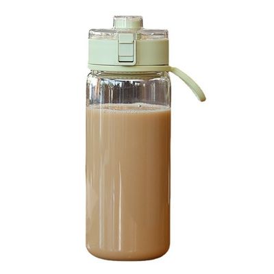 Warmtebestendige PC plastic fles Flip Top Stijlvolle waterfles met verwijderbare zeefmachine