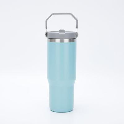 20oz/30oz roestvrijstalen tumbler geïsoleerde vacuümbeker met lekbestendige flip en stro