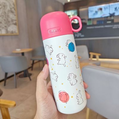 Gepersonaliseerde kleuren vacuümflesjes 500 ml roestvrij staal geïsoleerde thermosbeker met deksel