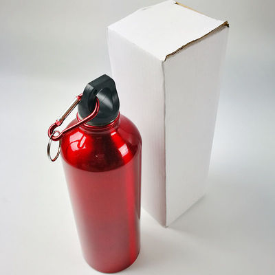 750ml Custom Logo Printing Metal Aluminium Fiets Waterfles Met Carabiner Voor Buiten