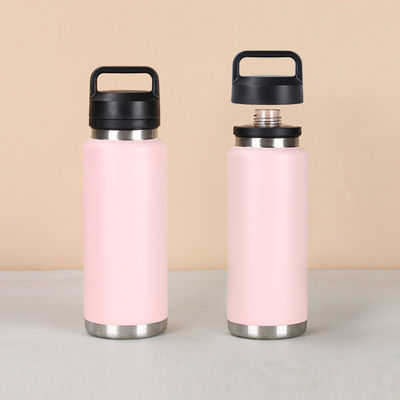 18 oz 26 oz 36 oz Vacuüm geïsoleerde waterflessen roestvrijstalen doppen voor sport Draagbaar