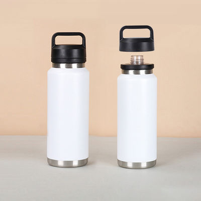 kogelvrij 18oz 26oz 36oz roestvrij staal waterfles Dubbele wand vacuüm geïsoleerd kinderen breed mond fles met draagbare deksel