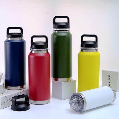 18 oz 26 oz 36 oz Custom Printed Logo Roestvrijstalen waterfles met dekselmonster