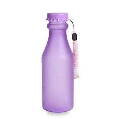 OEM Acceptabele Draagbare Plastic Frosted verzegelde waterfles met touw voor sporten