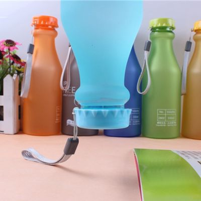 Verzegelde drinkfles 550 ml herbruikbare gym Bpa gratis sport plastic waterflessen met touw