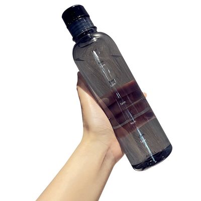 500 ml tijdmarker Plastic waterfles met deksel en deksel voor sport camping reizen