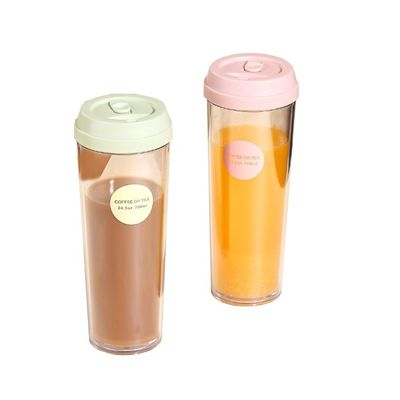 Camping Essentials herbruikbare dubbele wand tumbler plastic theekop 320ml 420ml 520ml 700ml