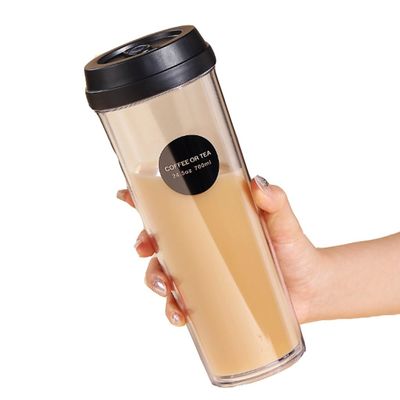 Camping Essentials herbruikbare dubbele wand tumbler plastic theekop 320ml 420ml 520ml 700ml