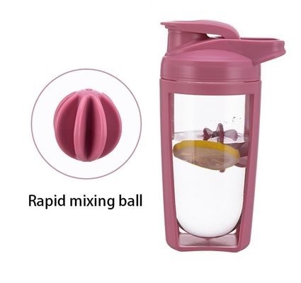 Gym Protein Shaker Fles 650ml Duurzaam helder plastic met aangepast logo en roeren bal