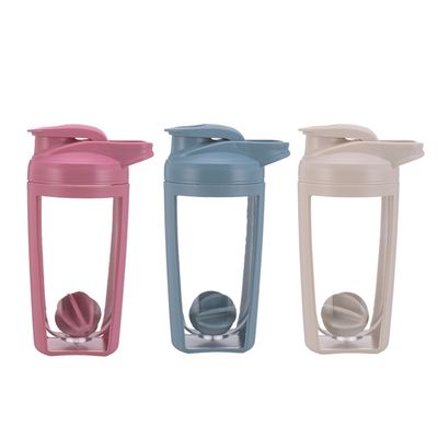 Uitgerust met een anti-corrosiecoating 650ml Gym Shaker fles voor plastic fitness waterfles