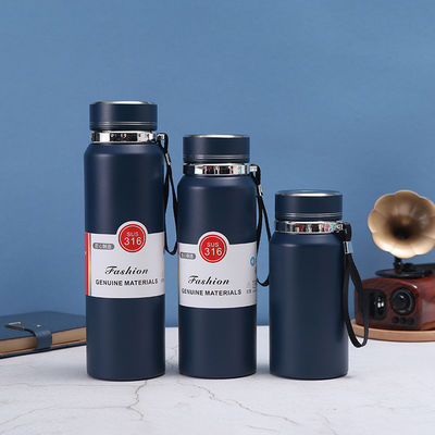 600 ml/800 ml/1000 ml CLASSIC Dubbelwand vacuümwaterfles van roestvrij staal voor buiten
