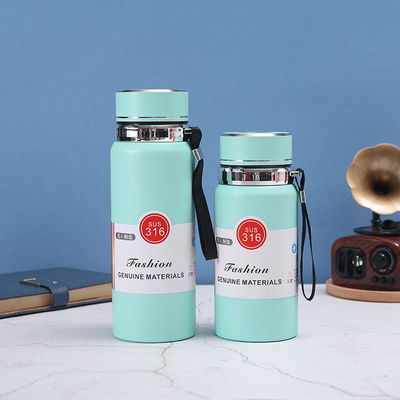 600 ml/800 ml/1000 ml CLASSIC Dubbelwand vacuümwaterfles van roestvrij staal voor buiten