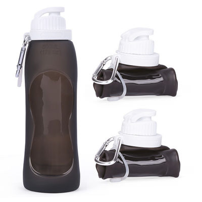 Blijf gehydrateerd op uw buitenreis Gepersonaliseerd Logo Silicone Sport Reis Waterfles