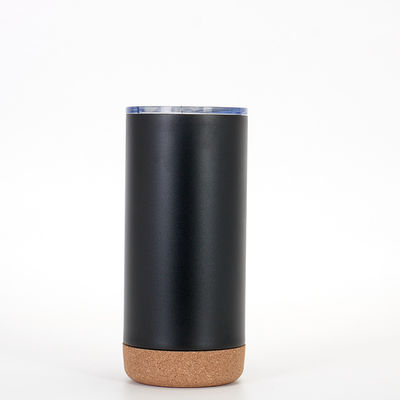 0.5kg Wit Zwart Dubbelwand Vacuum Geïsoleerde Roestvrijstalen Koffiekop Met Deksel