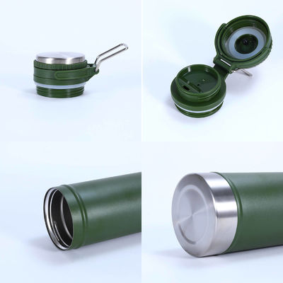 Gepersonaliseerd logo 750 ml buiten dubbele wand roestvrijstalen vacuümfles voor reizen