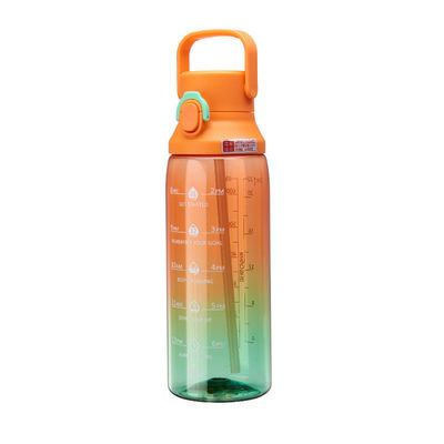Doorzichtige kleurenketel 750 ml capaciteit Snap Cap Sportfles met handvat