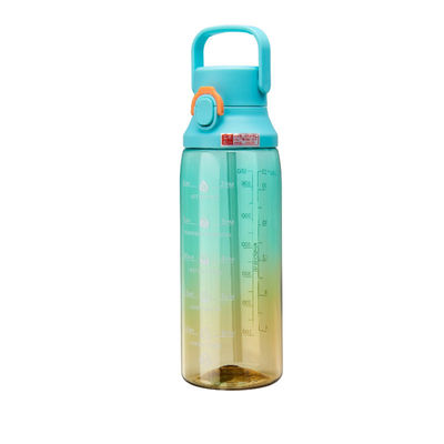 Doorzichtige kleurenketel 750 ml capaciteit Snap Cap Sportfles met handvat