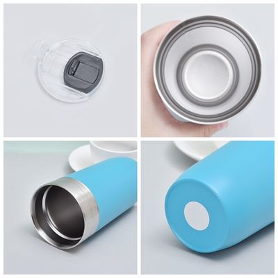 16oz Vacuum Cup Custom Logo Fitness Sport Roestvrij staal Geïsoleerde Koffiekop Met Deksel