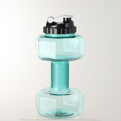 2.2L waterfles in de vorm van een halter voor fitness oefening Grote capaciteit en duurzaam