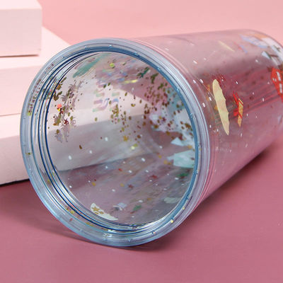 500 ml kerststijl plastic waterfles schattig design voor duurzaam drinken