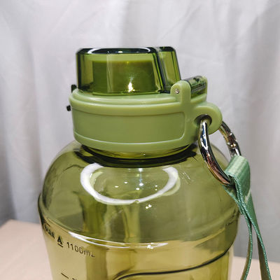 Gepersonaliseerd logo Acceptabel 1.1 Gallon Tritan waterfles met tijdmarker en 249.7g