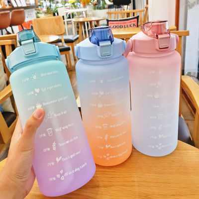 2023 Motiverend drinkwater fles 2L BPA gratis voor fitness en buitenactiviteiten