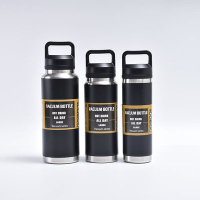 Gepersonaliseerd logo 600ml 800ml Draagbaar roestvrij staal vacuüm geïsoleerde waterfles voor kinderen gymfles