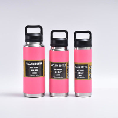 Gepersonaliseerd logo 600ml 800ml Draagbaar roestvrij staal vacuüm geïsoleerde waterfles voor kinderen gymfles