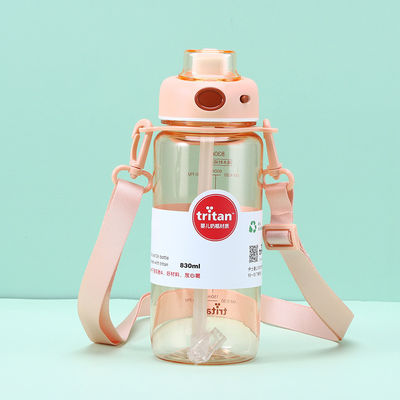 700 ml en 830 ml Gym Gallon Sport waterfles met tijdmarker BPA-vrij herbruikbaar plastic Tritan