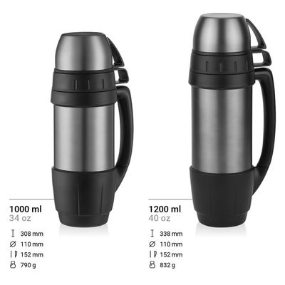 Fitness waterbeker Draagbare dubbelwandige roestvrijstalen thermosfles 40OZ Custom logo