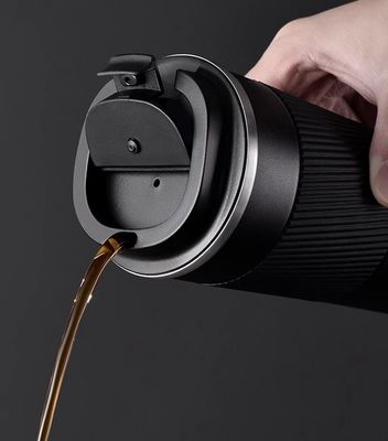 Roestvrij staal waterbeker met schroefdeksel 380ml 510ml Custom Logo Wide Mouth Coffee Mug