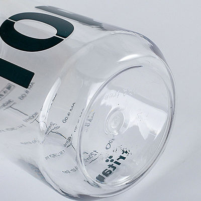 Straw Type Eco Friendly Bpa Free Tritan Sportfles Met Tijdmarker En Handgreep Voor Outdoor Sportreizen
