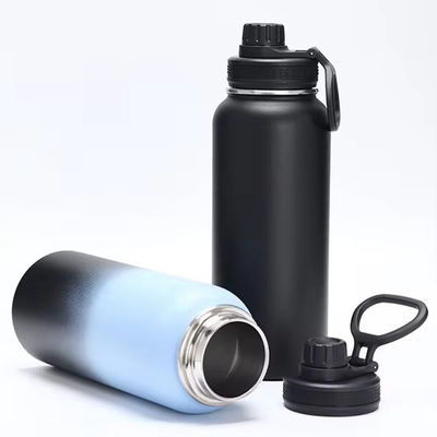 Rechte beker 32oz roestvrij staal vacuüm geïsoleerde fles dubbele wand met aangepast logo