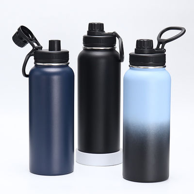 Rechte beker 32oz roestvrij staal vacuüm geïsoleerde fles dubbele wand met aangepast logo