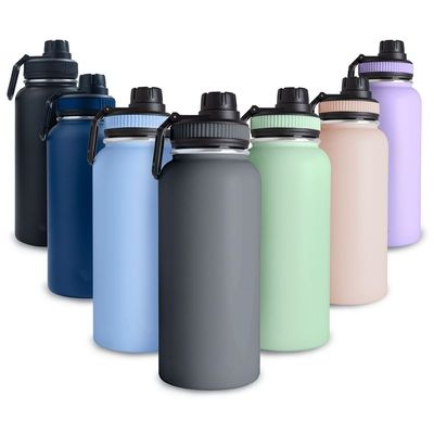 Alle toepasselijke mensen kunnen genieten van 32OZ roestvrij staal sportwaterfles met BPA-vrij deksel