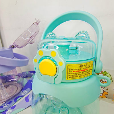 950 ml capaciteit Duurzame kinderen grote buik heldere Triran waterfles met stro
