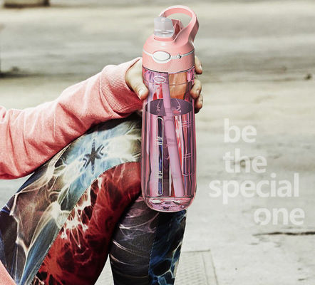 Blijf gehydrateerd met deze 1 liter BPA-vrije waterfles Tritan Plastic en stro inbegrepen