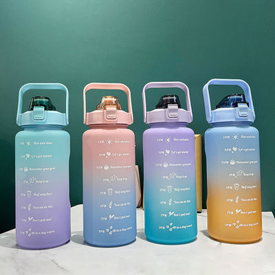 2000 ml Tritan drinkfles met deksel herbruikbare fitness waterfles voor aangepast logo
