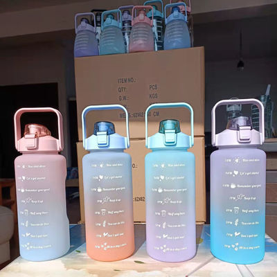 2000 ml Tritan drinkfles met deksel herbruikbare fitness waterfles voor aangepast logo