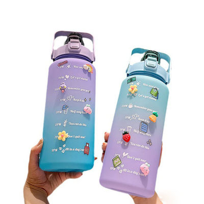 2000 ml Tritan drinkfles met deksel herbruikbare fitness waterfles voor aangepast logo