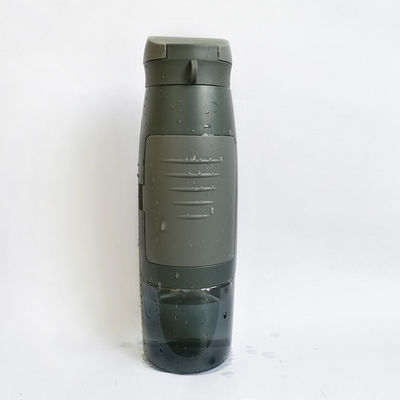 In voorraad 750 ml capaciteit Draagbare sport plastic drinkwaterfles met kaartopslag