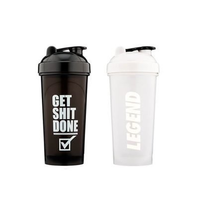 BPA-vrij PE-plastic gym drinkwaterfles met aangepast logo en blendershaker