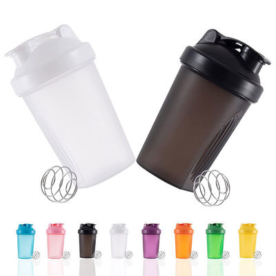 Klantenlogo Gym Shaker 400ml 600ml Gym Sport Waterfles Plastic Protein Shaker Cup